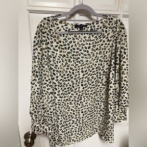 Zac & Rachel Animal Print Blouse-NWT 2x